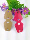 200PCS Necklace Cards 9x4cm Hot Pink/Brown Blank Jewelry Cards