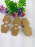 200PCS Necklace Cards 9x4cm Hot Pink/Brown Blank Jewelry Cards