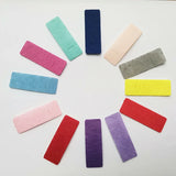 200PCS Snap Clips Spacers Rectangle Felt Pads for DIY Hair Accessories