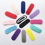 200PCS Snap Clips Spacers Rectangle Felt Pads for DIY Hair Accessories