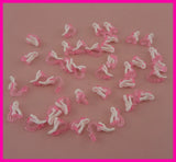 200PCS Pink Kids Plastic Earrings DIY Jewelry Material
