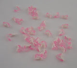 200PCS Pink Kids Plastic Earrings DIY Jewelry Material