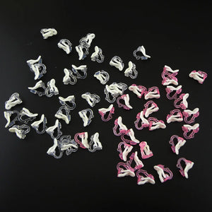 200PCS Pink Kids Plastic Earrings DIY Jewelry Material