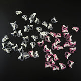200PCS Pink Kids Plastic Earrings DIY Jewelry Material