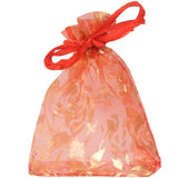 200Pc Red Organza Drawstring Gift Jewelry Bags Wedding Xmas Party Bags