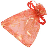 200Pc Red Organza Drawstring Gift Jewelry Bags Wedding Xmas Party Bags