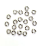 200Pcs 14K Plated Twist Ring Spacer Gasket Beads DIY Accessories