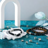 200Pcs Tibetan Style Large Hole Beads for DIY Bracelet Necklace Craft