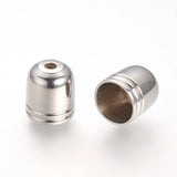 200Pcs Stainless Steel Cord Ends DIY Jewelry Making Findings