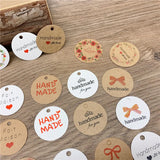 200Pcs Mini Circular Sling Card Wedding Decoration Label Cards