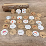 200Pcs Mini Circular Sling Card Wedding Decoration Label Cards