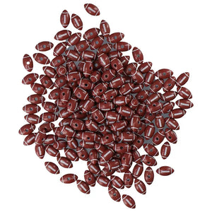 200 Acrylic Football Beads for Necklaces