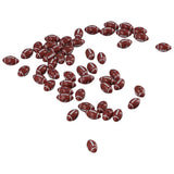 200 Acrylic Football Beads for Necklaces
