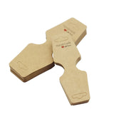 200Pcs Brown Paper Jewelry Holder Necklace Cards DIY Accessories