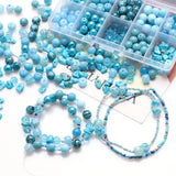 200Pcs/Box 8MM Sea Stone Glass Beads for DIY Jewelry Making