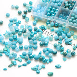 200Pcs/Box 8MM Sea Stone Glass Beads for DIY Jewelry Making