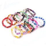 200Pcs 8MM Mixed Colorful Glass Beads for Jewelry Making DIY Charms