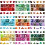 200Pcs/Box 8MM Colorful Bracelets Stone Beading Glass Crack Round Beads Gravel