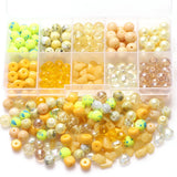 200Pcs/Box 8MM Colorful Bracelets Stone Beading Glass Crack Round Beads Gravel