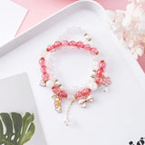 200Pcs 8MM Round Crackle Beads for DIY Charm Bracelet Craft