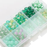 200Pcs/Box 8mm Green Crystal Glass Beads Jewelry Making Kits
