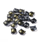 200Pcs Cat Glass Beads Colorful Animal Loose Spacer Charms DIY Jewelry Making