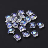 200Pcs Cat Glass Beads Colorful Animal Loose Spacer Charms DIY Jewelry Making