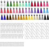 200Pcs Clear Acrylic Keychain Blanks for DIY Vinyl Crafting