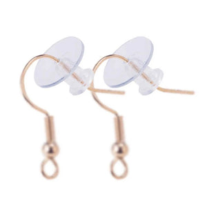 200Pcs Clear Disc Pads for Earrings, Anti-Pain Comfort Round Discs Kit