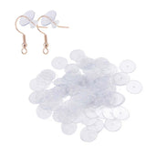 200Pcs Earring Disc Pads Clear Plastic Comfort Kit