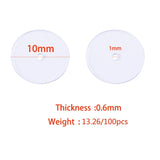 200Pcs Clear Disc Pads for Earrings, Anti-Pain Comfort Round Discs Kit