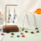 200Pcs Colorful Teardrop Glass Beads for Jewelry Making