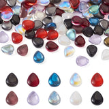 200Pcs Colorful Teardrop Glass Beads for Jewelry Making