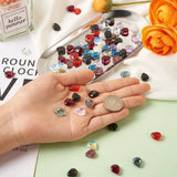 200Pcs Colorful Teardrop Glass Beads for Jewelry Making