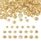 200Pcs Plated Flower Bead Caps Filigree Spacer Jewelry Making Diy