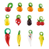 200Pcs Lampwork Beads for DIY Jewelry Making Random Mixed