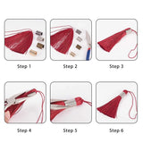 200Pcs Leather Rope Clip Fastener for Necklace Jewelry DIY