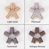 200Pcs Leather Rope Clip Fastener for Necklace Jewelry DIY