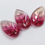 200Pcs Petal Shape Mixed Green Czech Crystal Glass Bead Leaf Charms DIY Jewelry