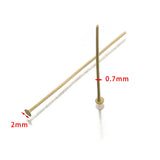 200Pcs Raw Brass Flat Head Pins 25-50mm DIY Jewelry Components