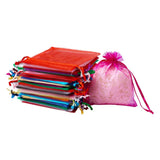 200Pcs Mixed Organza Gift Bag Jewelry Wedding Party Candy Pouches