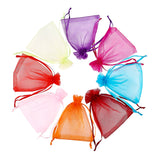 200Pcs Mixed Organza Gift Bag Jewelry Wedding Party Candy Pouches