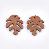 200Pcs Monstera Leaf Wooden Pendants Summer Necklace Earrings DIY Jewelry Making