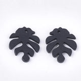 200Pcs Monstera Leaf Wooden Pendants Summer Necklace Earrings DIY Jewelry Making
