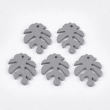 200Pcs Monstera Leaf Wooden Pendants Summer Necklace Earrings DIY Jewelry Making