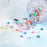 200Pcs Polymer Clay Beads Crystal Thread Scissors DIY Jewelry Making Kit