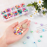 200Pcs Polymer Clay Beads Crystal Thread Scissors DIY Jewelry Making Kit