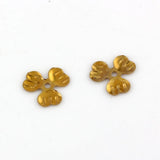 200Pcs Natural Brass Flower Beads Cap 10mm DIY Jewelry