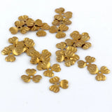 200Pcs Natural Brass Flower Beads Cap 10mm DIY Jewelry