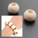 200Pcs 20mm Natural Wooden Beads for Jewelry Making